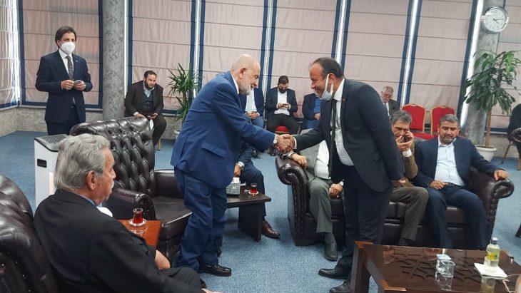 Umut Partisi Genel Başkanı Bozkurt’tan Saadet Partisine taziye ziyareti