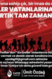 Zafer Partisi Lideri Ümit Özdağ: Atılan her imza, Türkiye’nin daha güvenli hale gelmesini sağlayacak