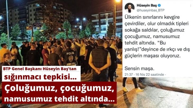 BTP Lideri Hüseyin Baş’tan Dikkat Çekici Açıklama