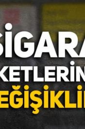 Sigara paketlerinde dikkat çeken değişiklik