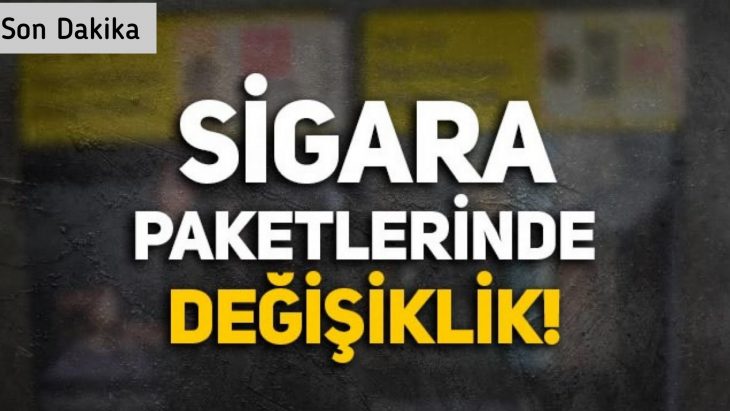 Sigara paketlerinde dikkat çeken değişiklik