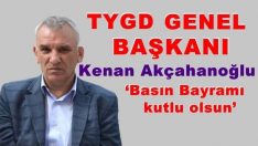 TYGD Genel Başkanı Akçahanoğlu: 24 Temmuz Basın Bayramı Mesajı Yayınladı.