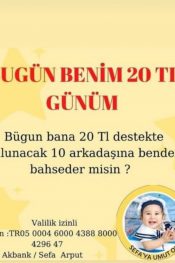 SMA Hastası Sefa Bebeğe Destek Oluyoruz