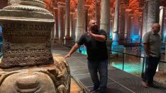 Başkonsolos Yerebatan Sarnıcına Hayran Kaldı