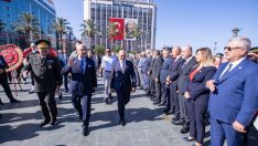 Tarihi 100. yıl kutlamaları başladı Basmane’den Cumhuriyet Meydanı’na zafer yürüyüşü