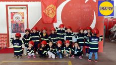 ÇİFTLİKKÖY’DE SİRENLERİ KÜÇÜK İTFAİYECİLER ÇALDI