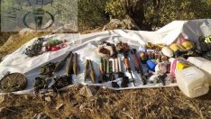 Cudi Dağı’nda PKK Terör Örgütüne Ait Sığınakta Çok Sayıda Silah, Mühimmat ve Yaşam Malzemesi Ele Geçirildi