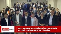 DÜNYA GENÇLİK KONSEYİ’ 2023 YILININ İLK SEMİNERİ SELAHADDİN EYYUBİ TURİZM MESLEK LİSESİNE