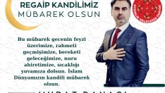 AYGİP Genel Başkanı Murat Danacı’nın Regaip Kandili Mesajı