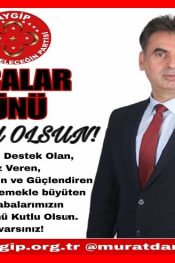 Aydınlık Geleceğin Partisi Genel Başkanı Murat Danacı Babalar Gününe Mesajı