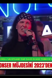 dünya straı Rock and Roll ‘ un efsane solisti Dave Evans Türkiye’ de