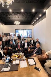 ANAVATAN PARTİSİ GENEL BAŞKANI İBRAHİM ÇELEBİ’DEN MEHMET ŞAHİN’E ZİYARET