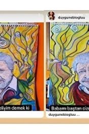 Duygu Nebioğlu babası Metin Akpınar’ın resmini çizdi