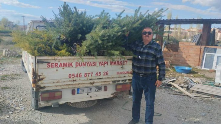 Sungurlu’lu iş adamı ücretsiz 50 bin fidan dağıtacak