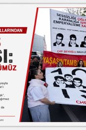 CHP Beyoğlu Gençlik Kolları’ndan 6 Mayıs Anması: “Üç Fidanın Mücadelesi Yolumuzu Aydınlatıyor”